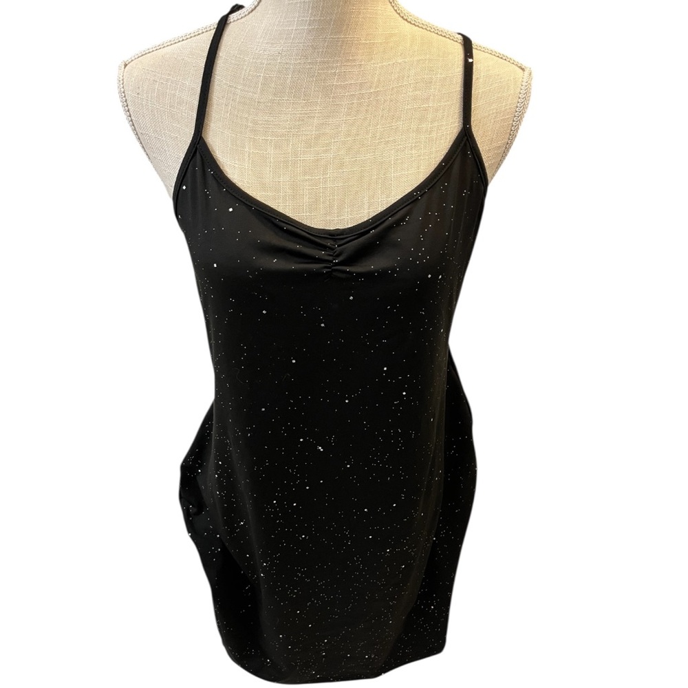 SHEIN 1X Black Sparkle Slip Dress